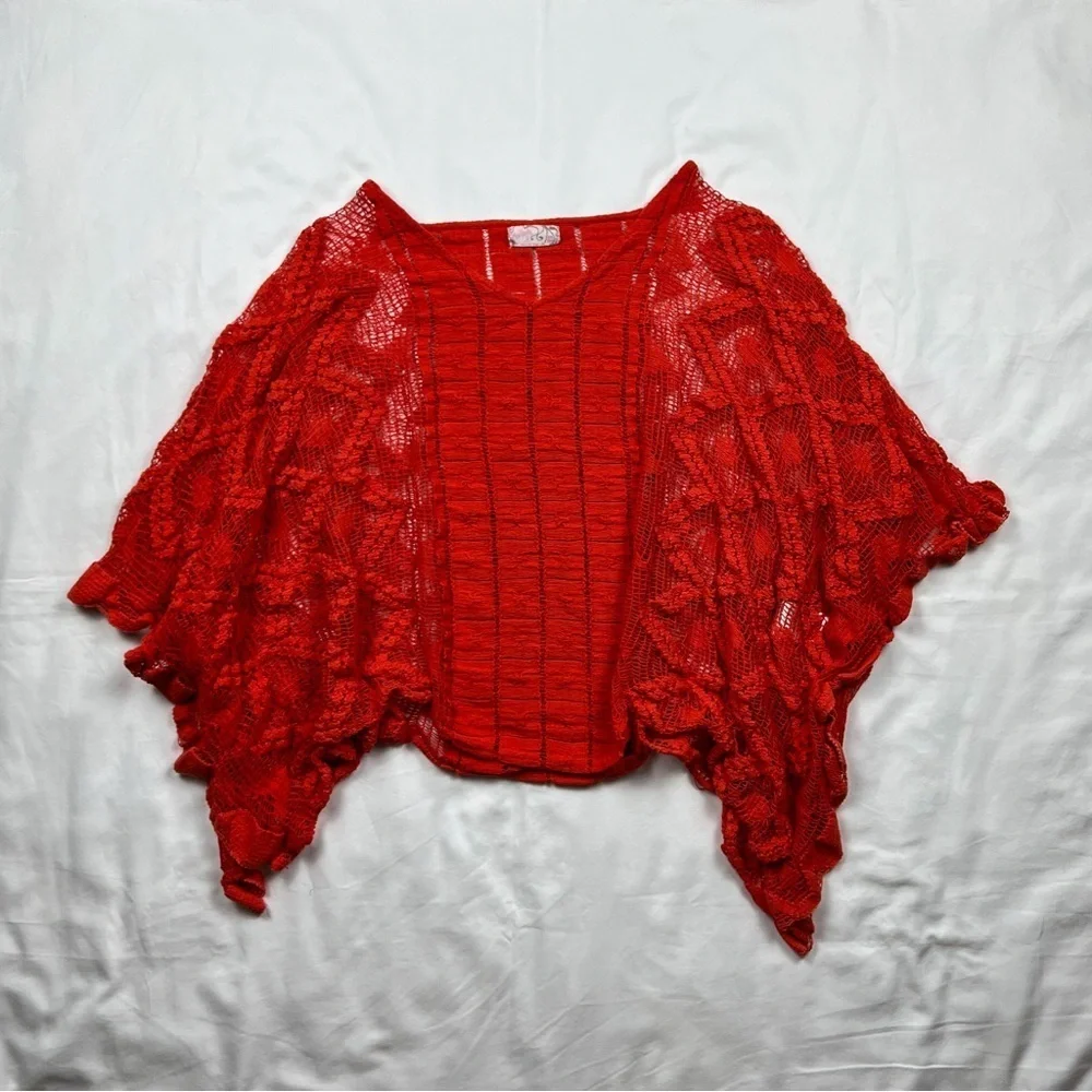 Free People Sunshine Crochet Kaftan
